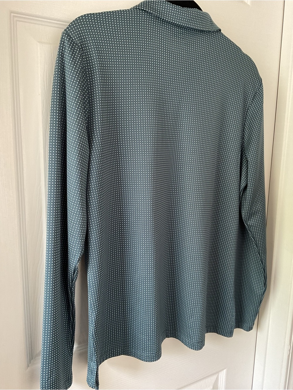 Nike Golf Dri-FIT Women’s Long Sleeve Polo Blue Athletic Top Size L - Picture 6 of 7